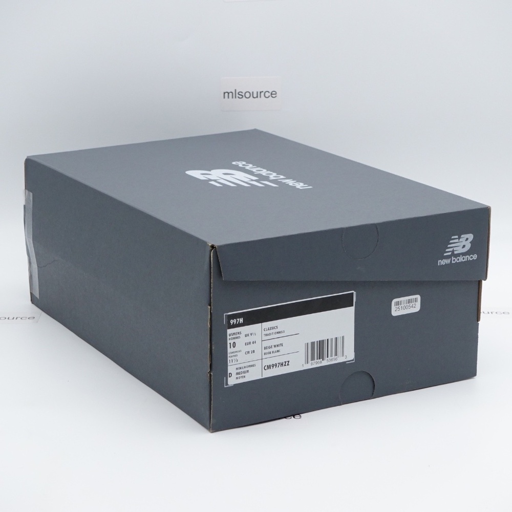 NEW Men's New Balance 997H Cordura Sneakers CM997HZZ Beige/White - Picture 9 of 12